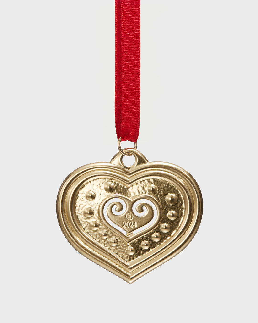 Christmas ornament 2024 bronze Eura heart