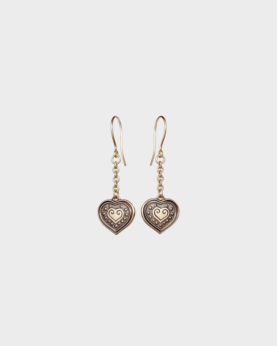 Kept Eura's heart earrings bronze