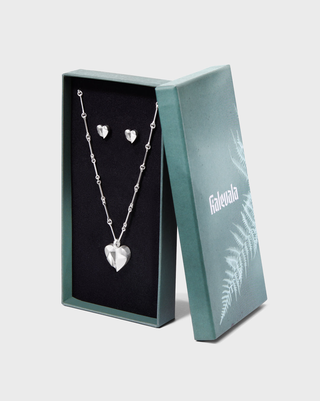 My Foolish Heart silver pendant and earrings Gift Set