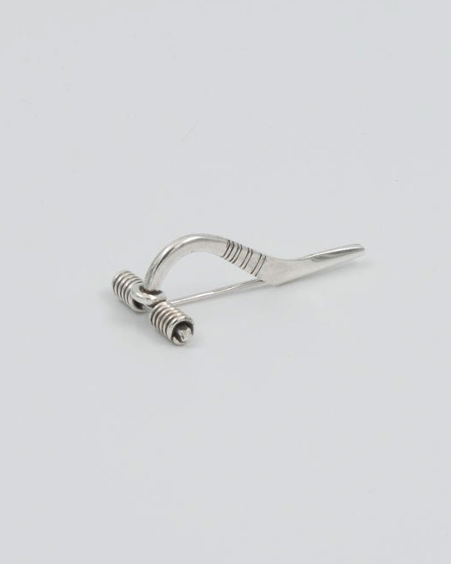 Kept Safety pin ancestor brooch silver