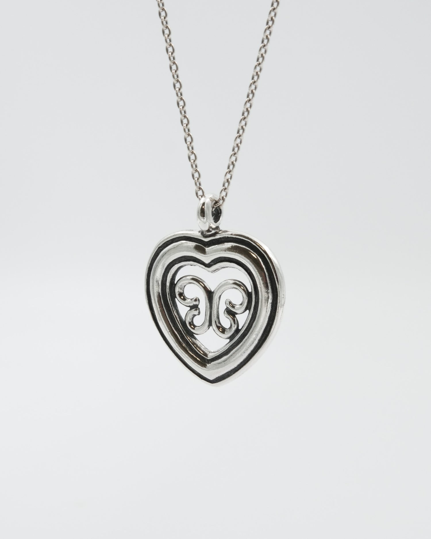 Kept Utajärvi heart pendant 70 cm silver