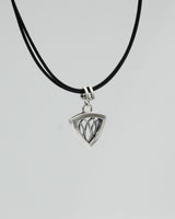 Kept Ahti pendant 50 cm silver black