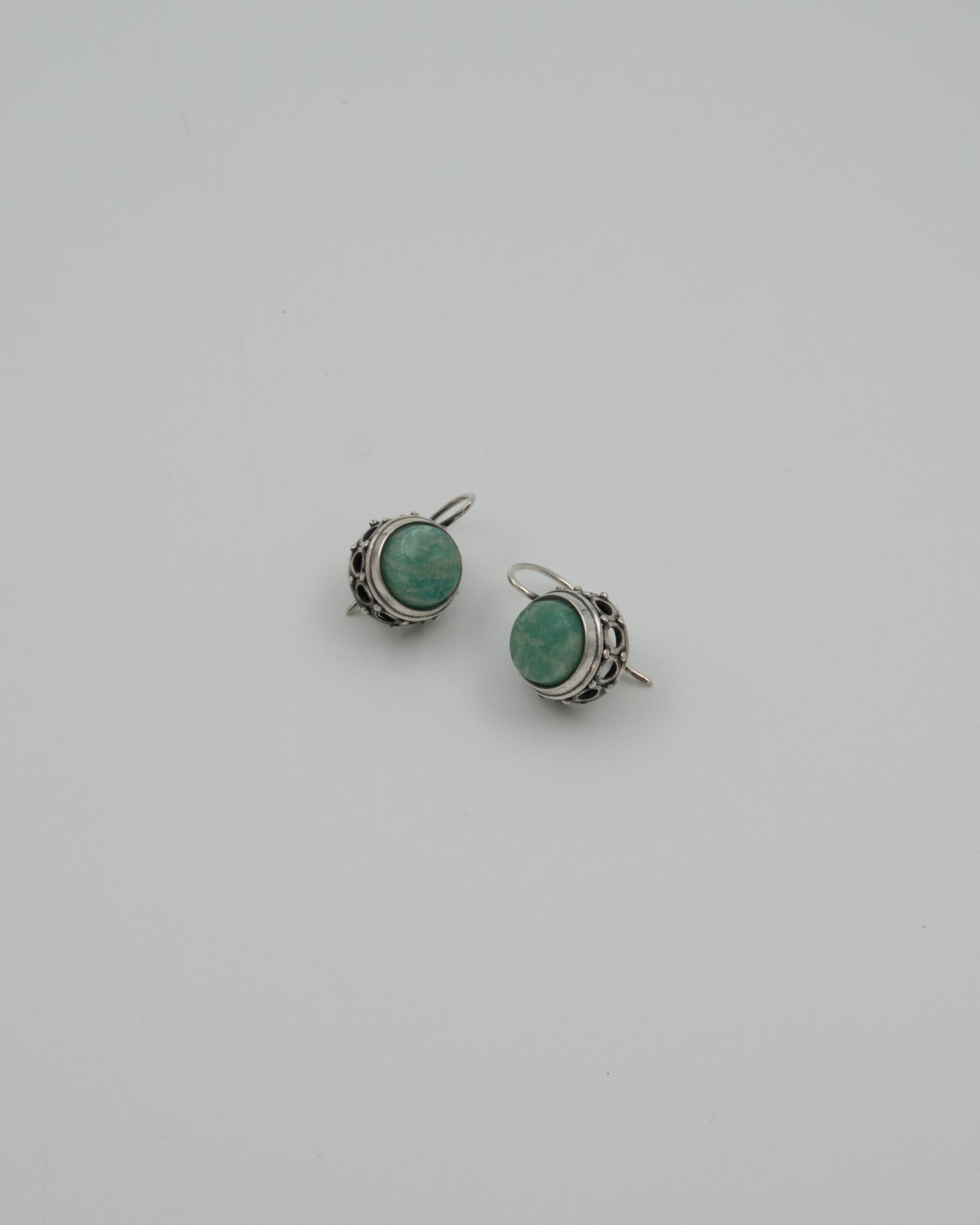 Kept earrings silver hook amazonite