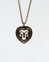 Kept Utajärvi heart pendant 70 cm bronze