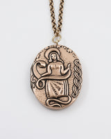 Held Madonna medallion large 70 cm bronze