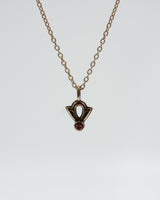 Held Illusion pendant small 45 cm bronze carnelian