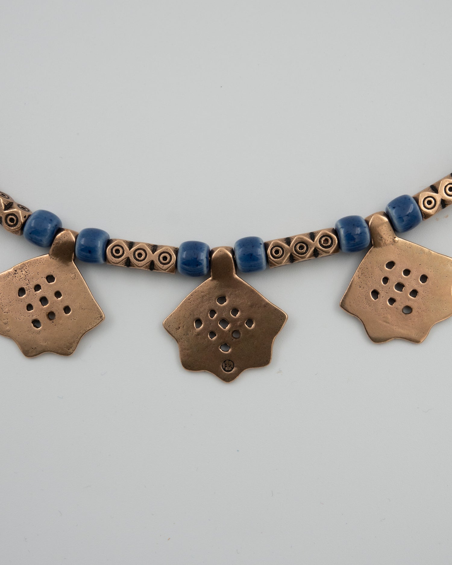 Kept Kanteletar necklace 47 cm bronze v.sin. ceramics