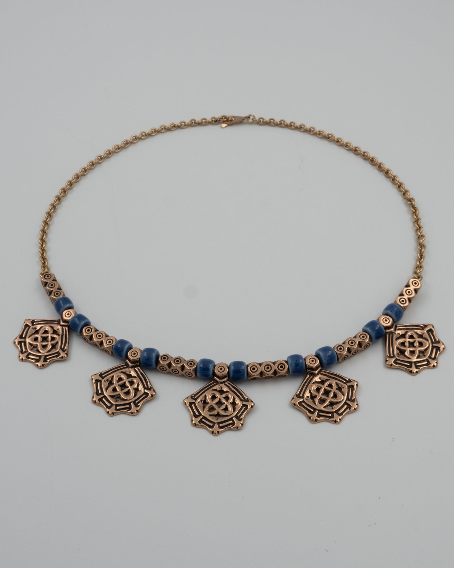 Kept Kanteletar necklace 47 cm bronze v.sin. ceramics