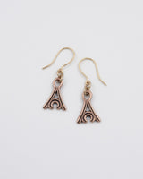 Kept Uhtuan sotka earrings hook bronze