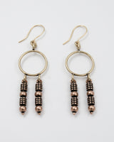 Kept Crystal earrings bronze