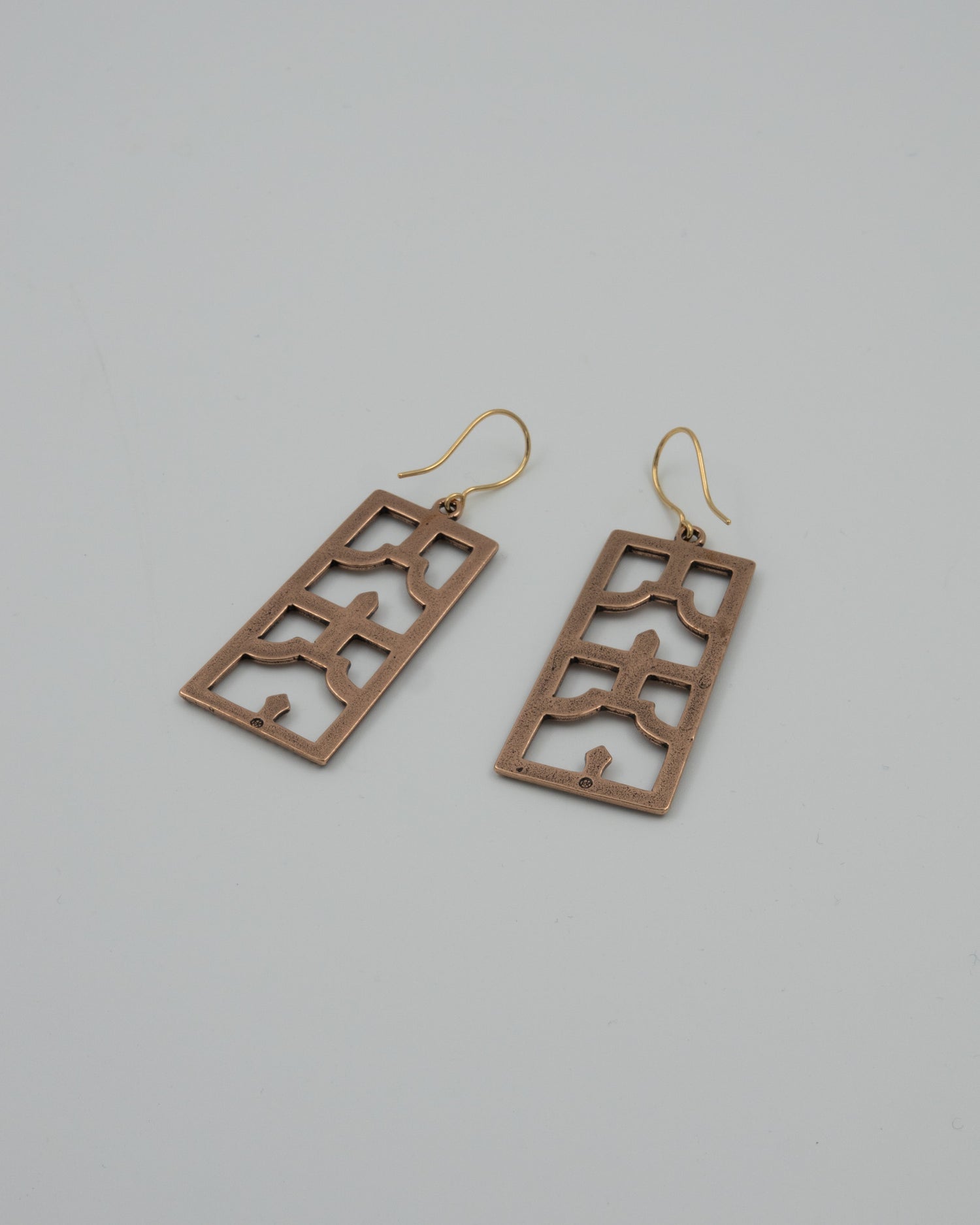 Kept Luistar's viking chain earrings bronze