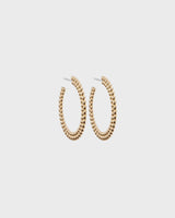 Circle of Light Loop Earrings bronze