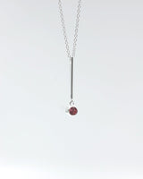 Kept Hehku pendant 45 cm silver pink zirconia