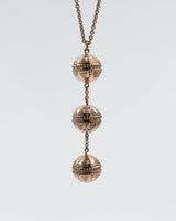 Kept Haliko filigree balls pendant 70 cm bronze