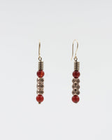 Kept Kanteletar earrings bronze carnelian