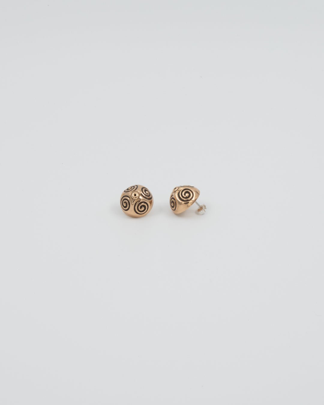 Held Haliko spiral ball earrings bronze