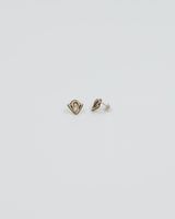 Held Illusion stud earrings small bronze